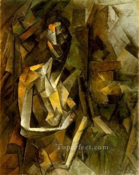 Mujer desnuda sentada 1 1909 Pablo Picasso Pinturas al óleo
